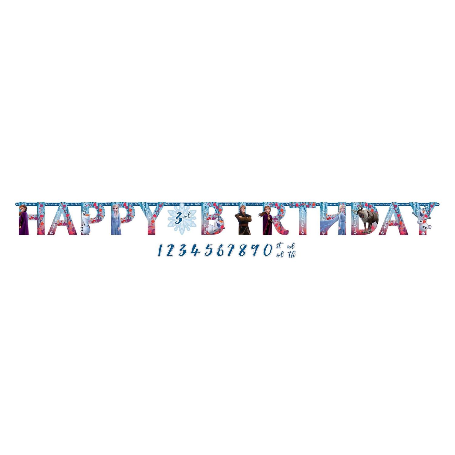 ©Disney Frozen 2 Jumbo Add-An-Age Letter Banner