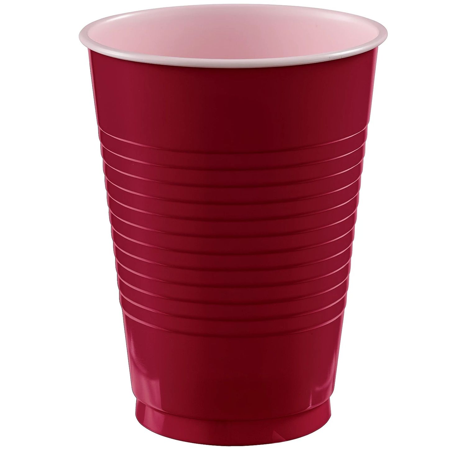 Maroon 18oz. Plastic Cups - 50 Count
