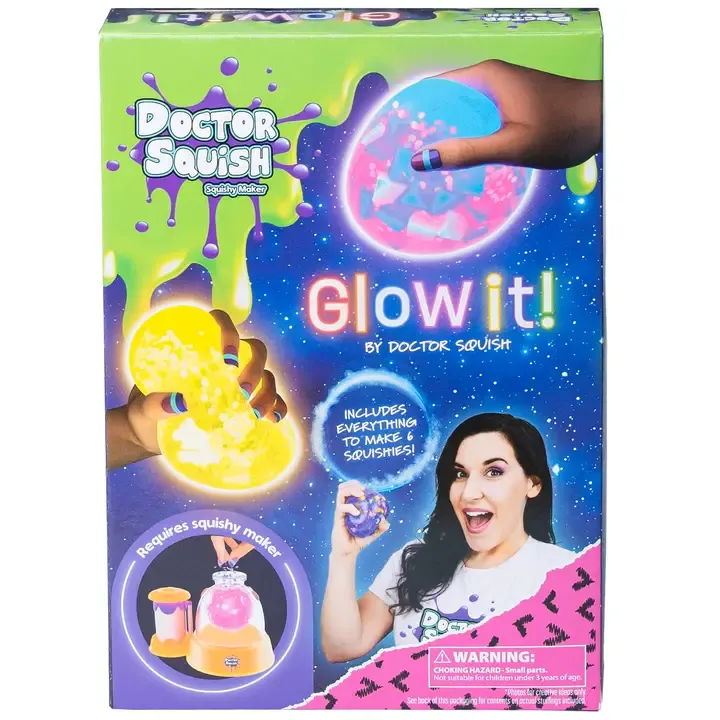 Doctor Squish Squishy Pack Refill, Glow-It Edition