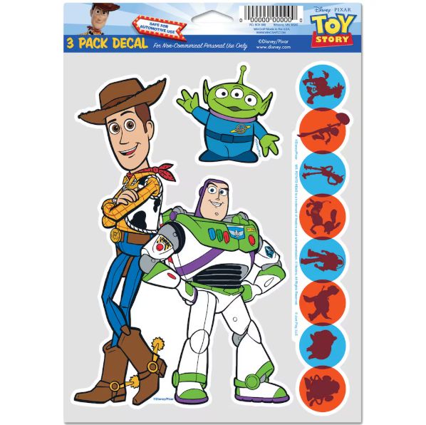 Toy Story Multi Use Decals - 3 Pack