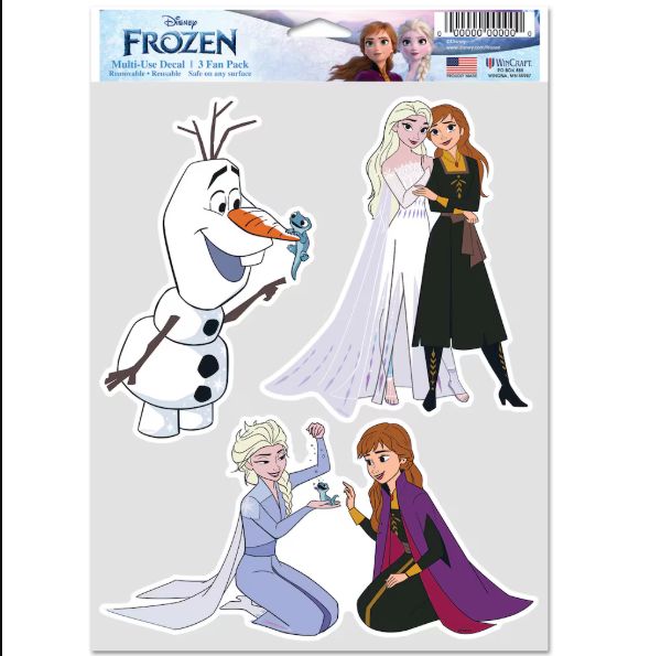 Frozen Multi Use Decals - 3 Pack