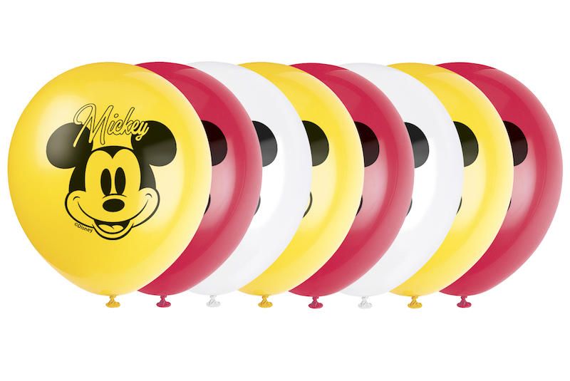 Mickey Mouse 12in Latex Balloons - 8 Count