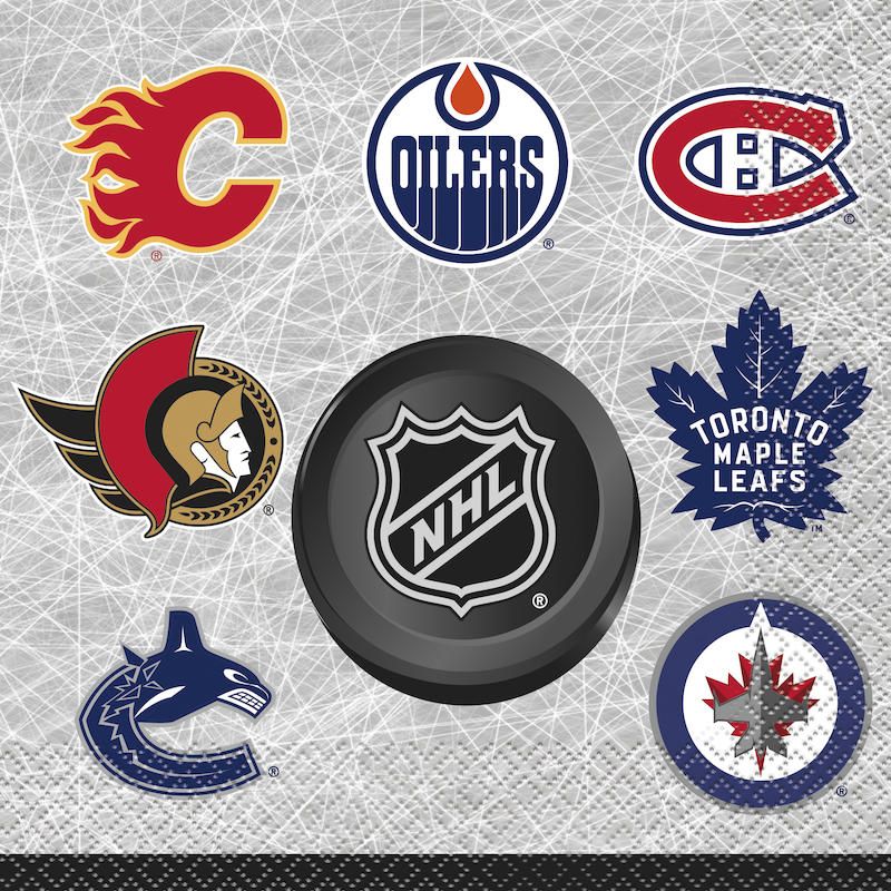NHL Luncheon Napkins - 16 Count