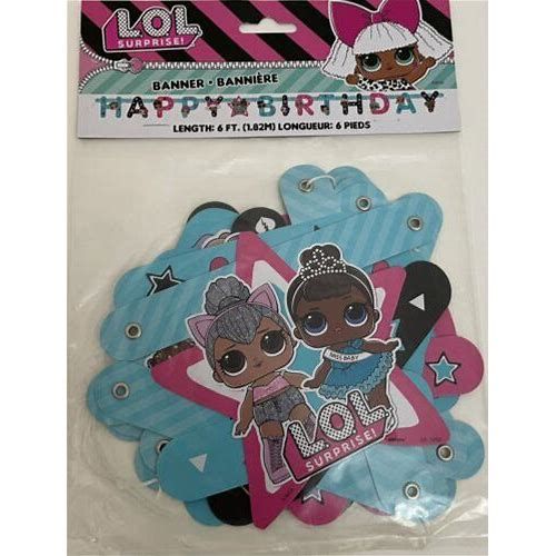 LOL Surprise Happy Birthday Letter Banner
