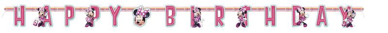 Minnie Mouse Happy Birthday Letter Banner