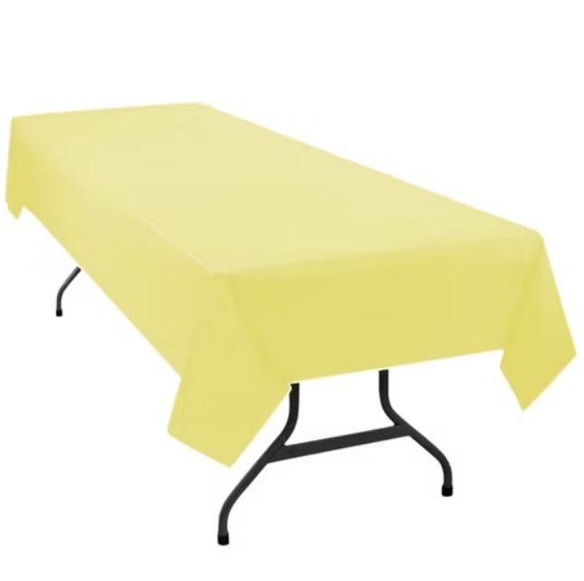 Yellow Solid Table Covers - 54in X 108in