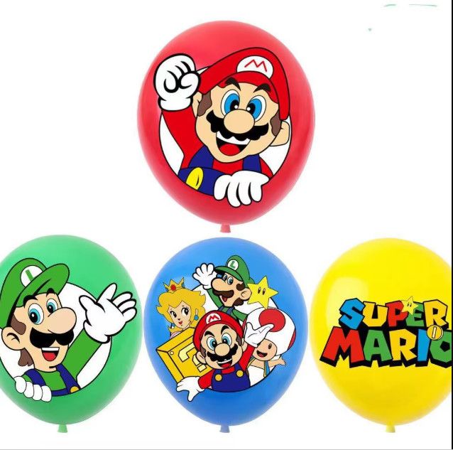 Mario Brothers Latex Balloons 16 count