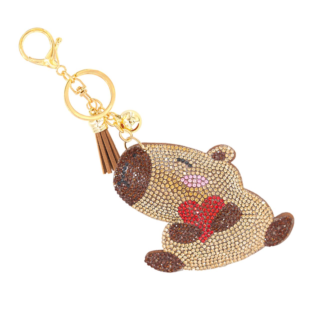 Capybara Crystal Keychain