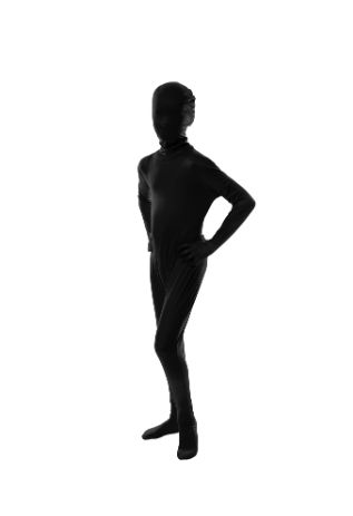 Basic Black Spirit Bodysuit Child's Costume