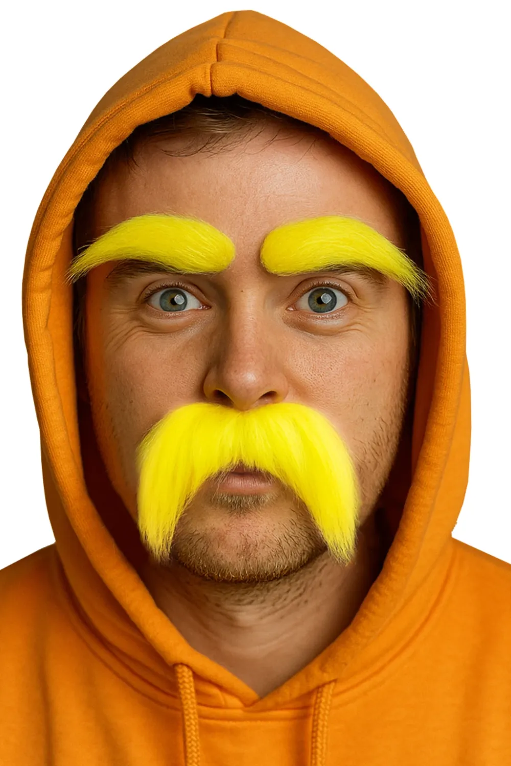 Adult Forest Guardian Yellow Facial Hair Accessory Kit