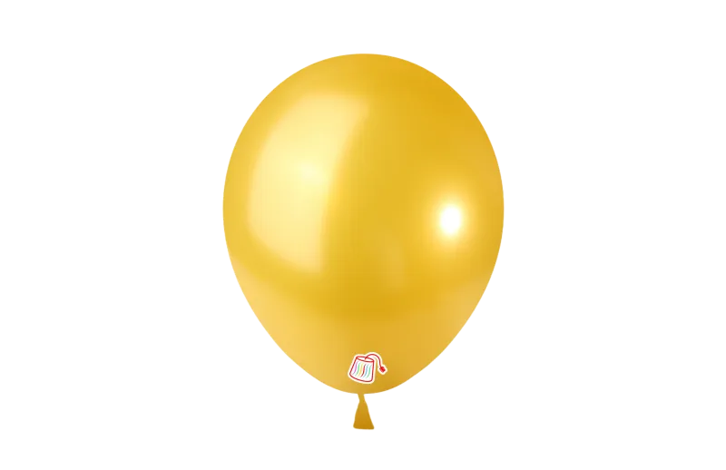 Pearl Gold 12in Latex Balloons #610 - 12 Count
