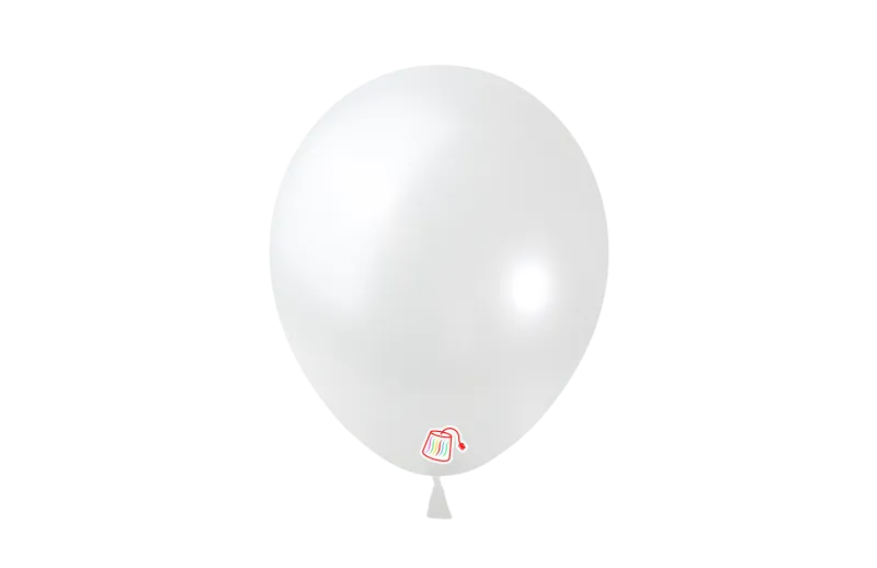 Pearl White 12in Latex Balloons #570 - 12 Count