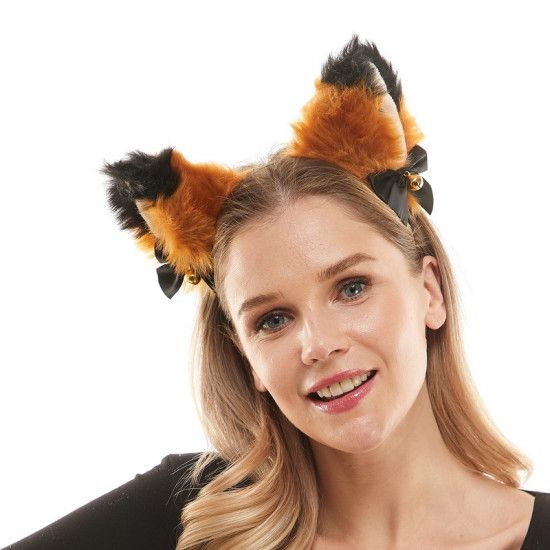 Brown and Black Animal Ear Headband