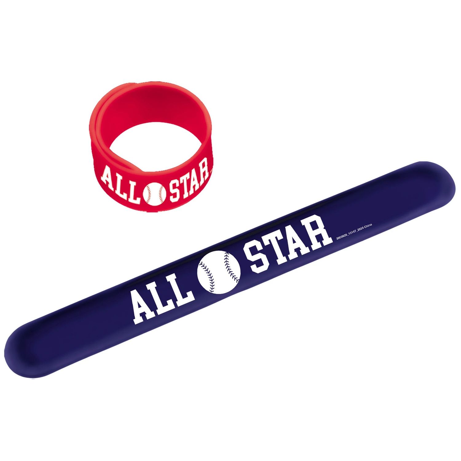 Baseball Slap Bracelets - 6 Count