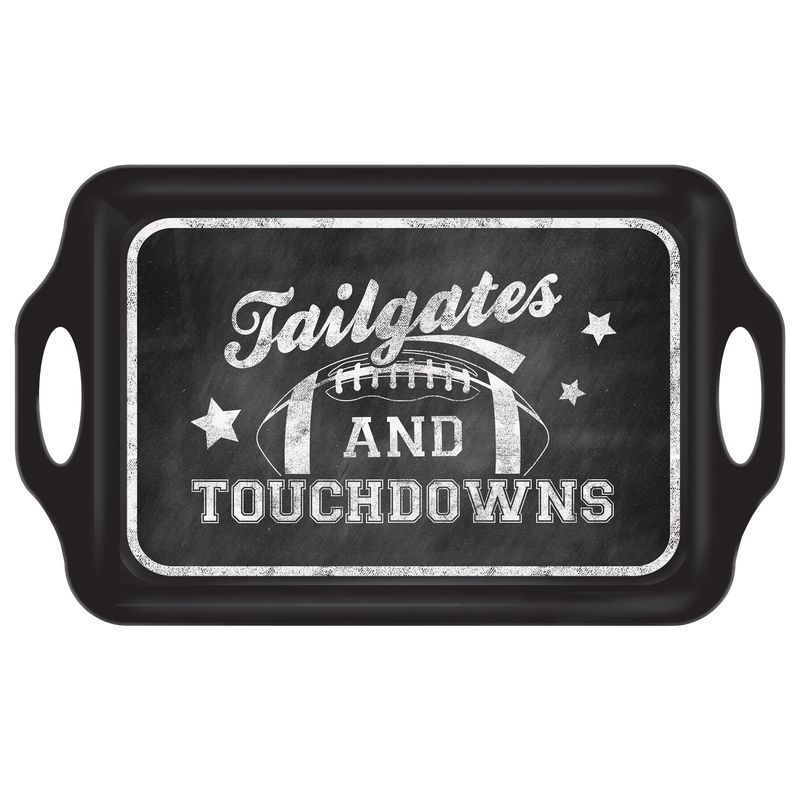 Tailgate Melamine Tray with Handles