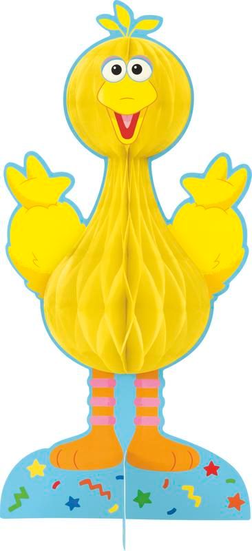 Sesame Street Big Bird Honeycomb Centerpiece
