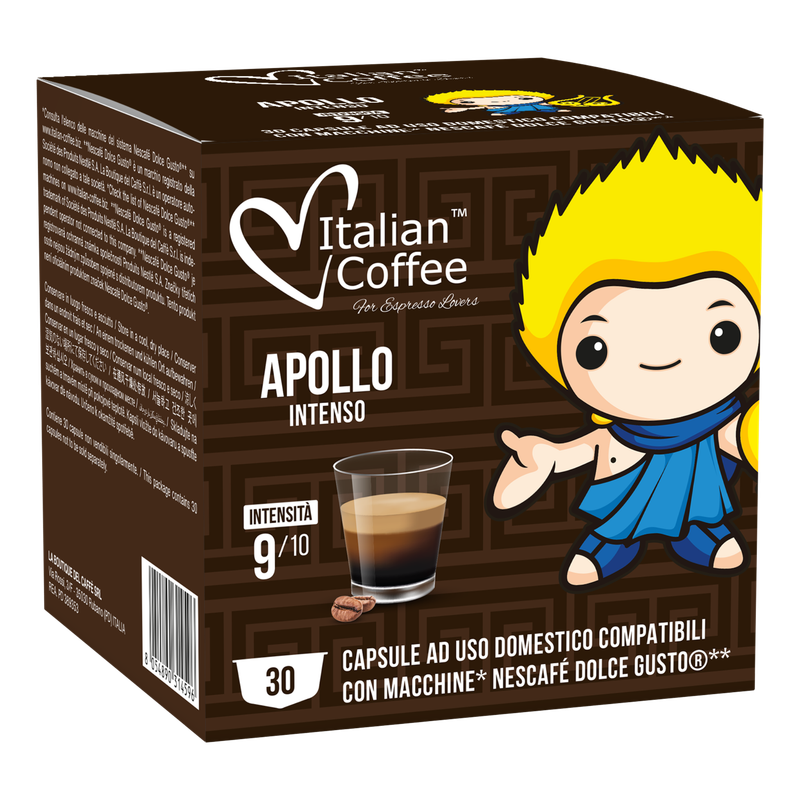 Italian Coffee Dolce Gusto APOLLO INTENSO espresso x30 capsules Italian Coffee Dolce Gusto APOLLO INTENSO espresso x30 capsules