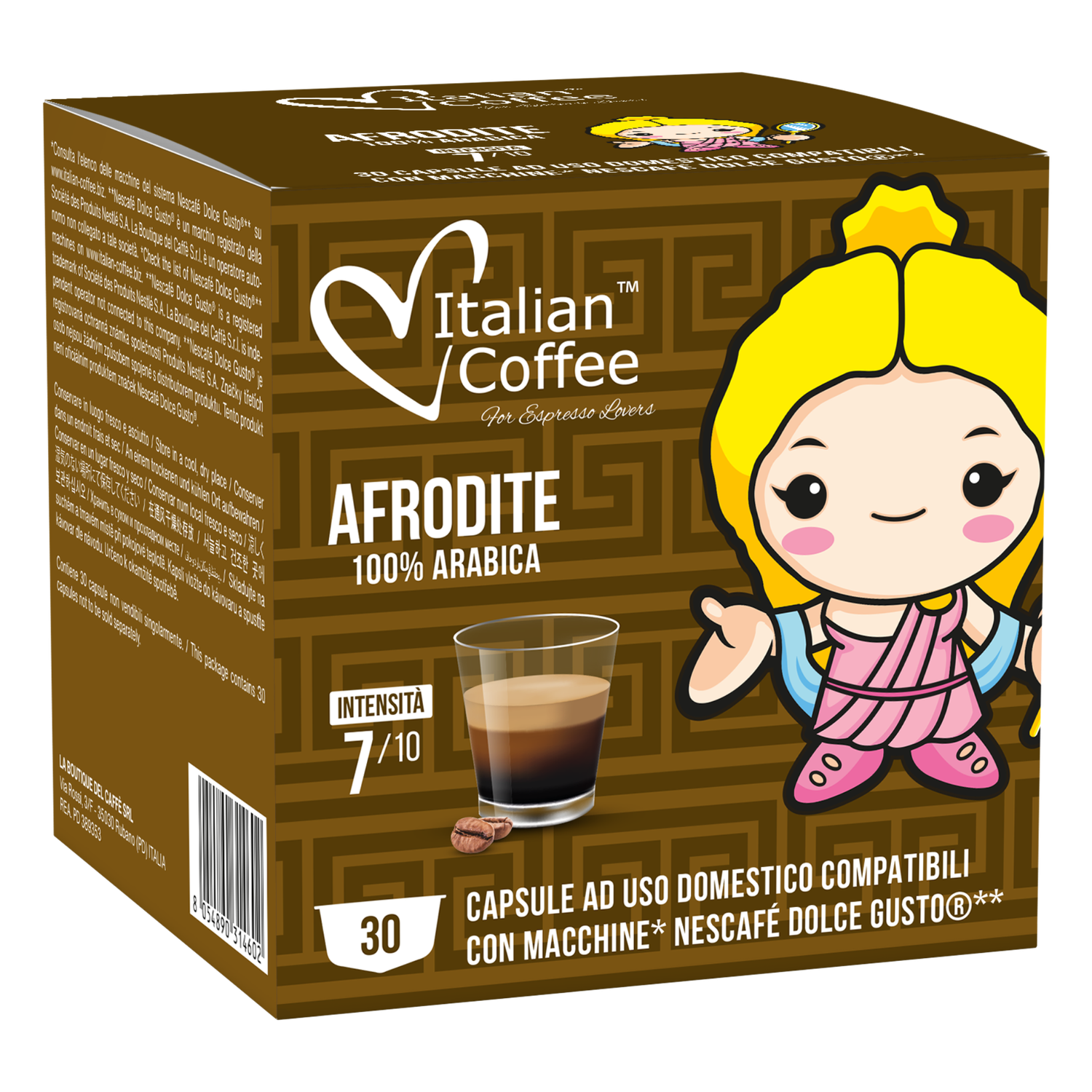 Italian Coffee Dolce Gusto AFRODITE ARABICA espresso x30