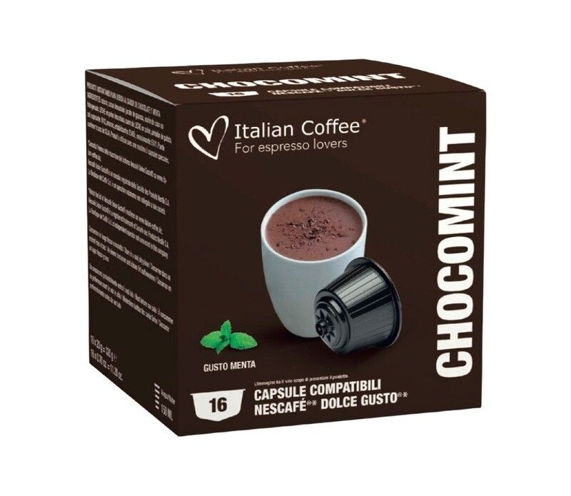 Italian Coffee Dolce Gusto ChokoMint Hot chocolate (After Eight taste) x16 capsules