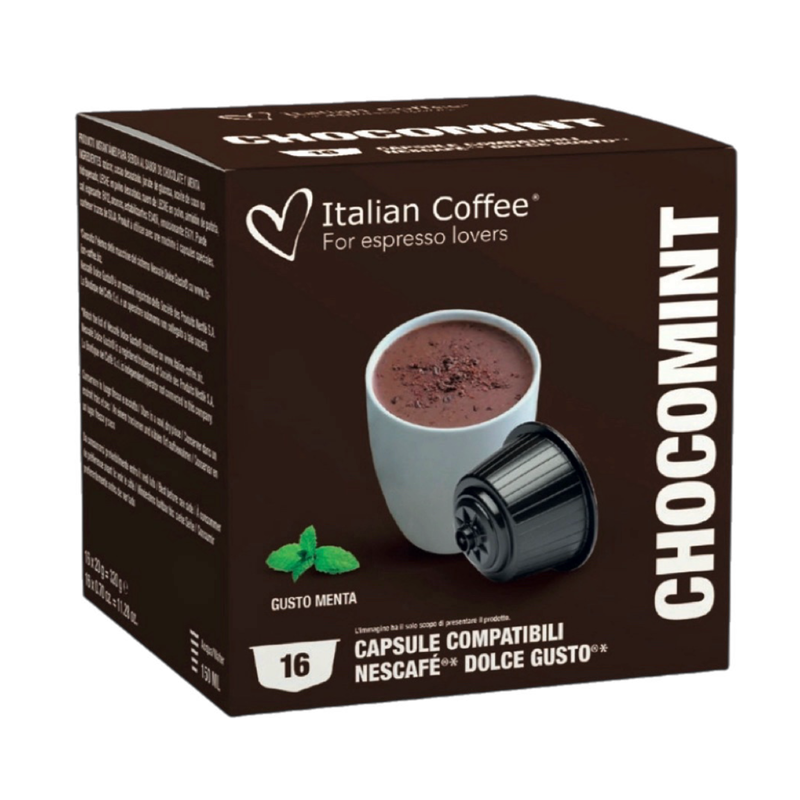 Italian Coffee Dolce Gusto ChokoMint Hot chocolate (After Eight taste) x16 capsules