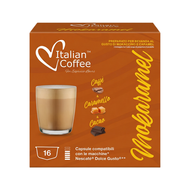 Italian Coffee Dolce Gusto MOKARAMEL Choco-caramel Cappuccino/latte х16 capsules Italian Coffee Dolce Gusto MOKARAMEL Choco-caramel Cappuccino/latte х16 capsules