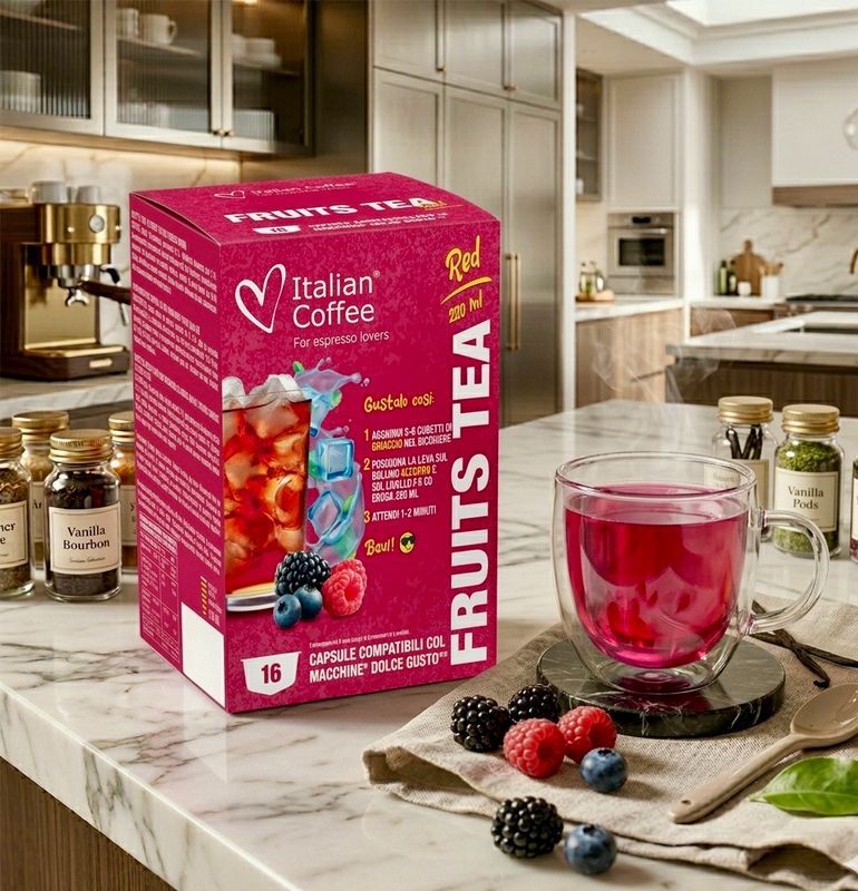 Italian Coffee Dolce Gusto Red Fruit Tea x16 capsules