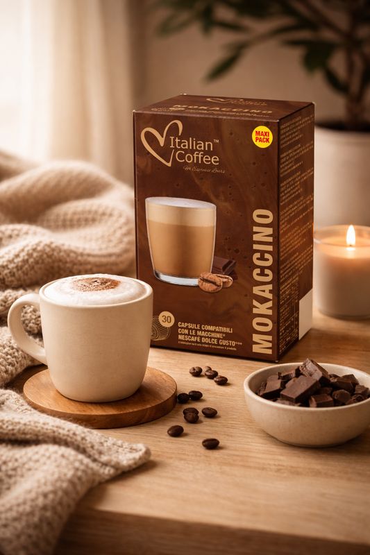 Italian Coffee Dolce Gusto Mokaccino Choco cappuccino/latte х30 capsules