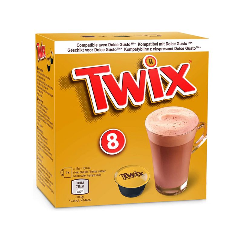 Twix for Dolce Gusto Hot Chocolate x8 capsules