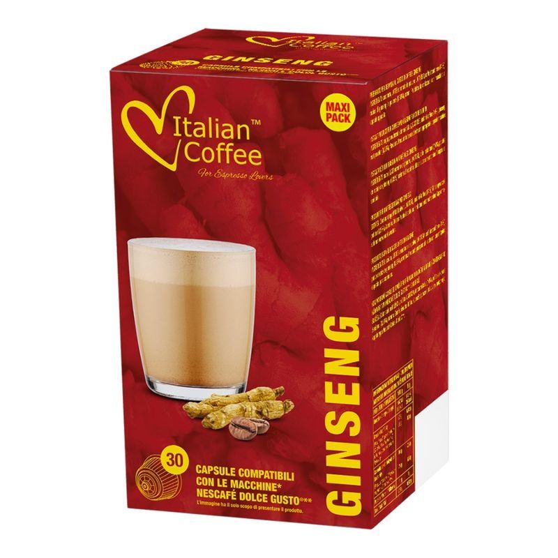 Italian Coffee Ginseng Latte Cappuccino x30 capsules Italian Coffee Ginseng Latte Cappuccino x30 capsules