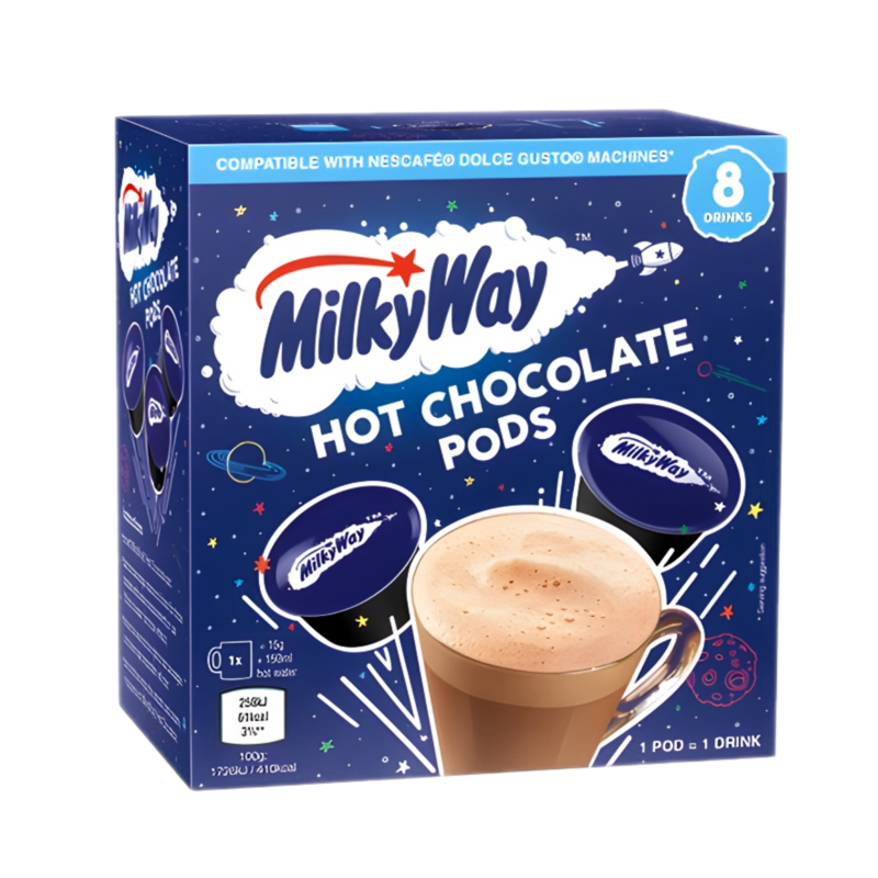 Milky Way by Mars for Dolce Gusto hot chocolate x8 capsules Milky Way by Mars for Dolce Gusto hot chocolate x8 capsules