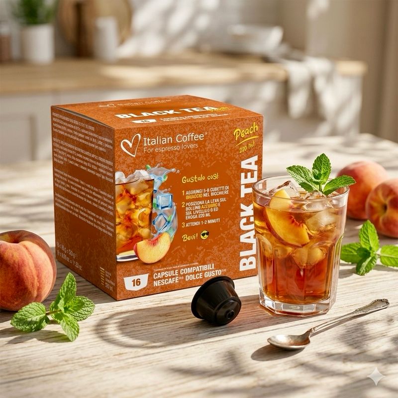 Italian Coffee Dolce Gusto Iced Tea Peach x16 capsules
