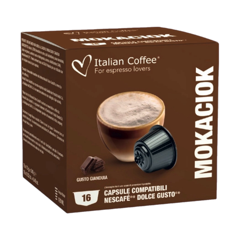 Italian Coffee Dolce Gusto Mokaciok Cappuccino/latte | NUTELLA taste х16 capsules