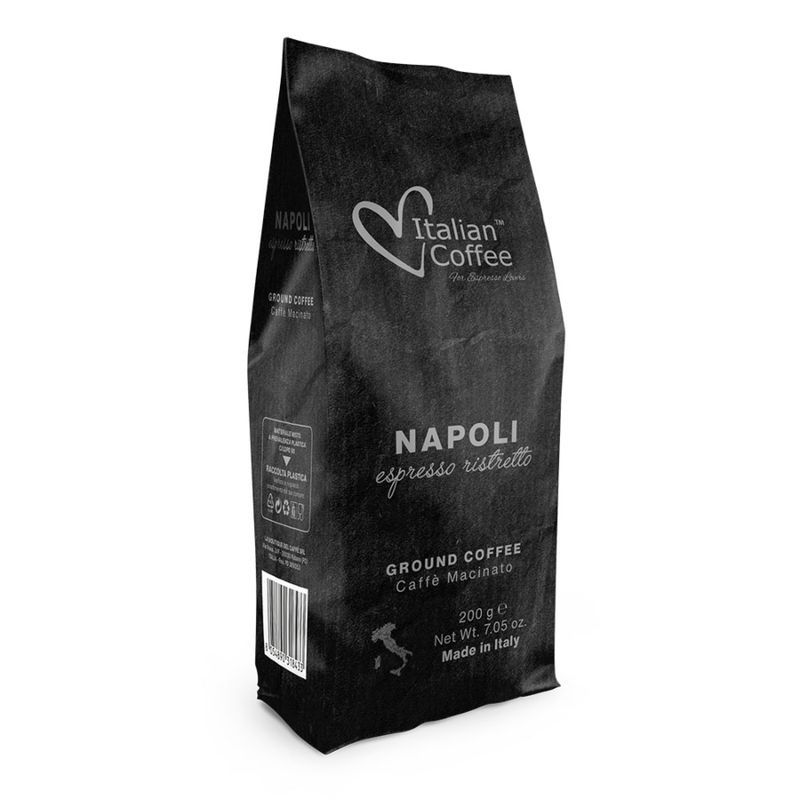 Italian coffee Napoli soft pack extra strong ground espresso 200g