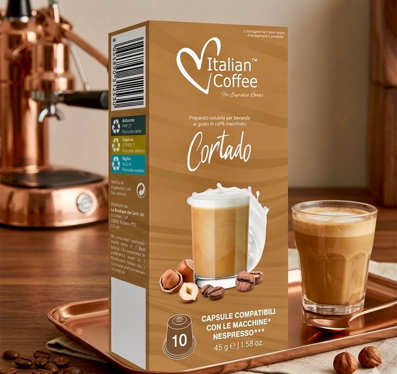 Italian Coffee Nespresso Cortado Machiatto х10 capsules