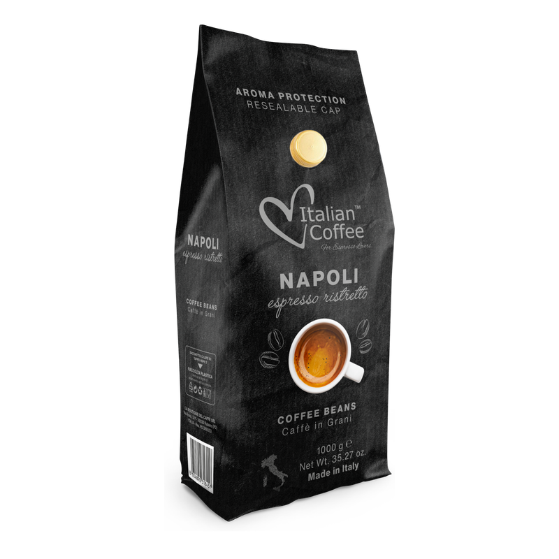 Italian coffee Napoli Strong Ristretto espresso beans 1kg