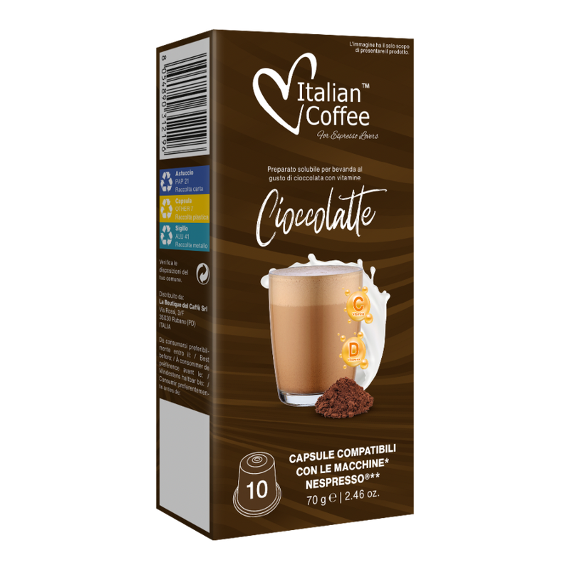 Italian Coffee Nespresso Miniciok mini hot chocolate х10 capsules