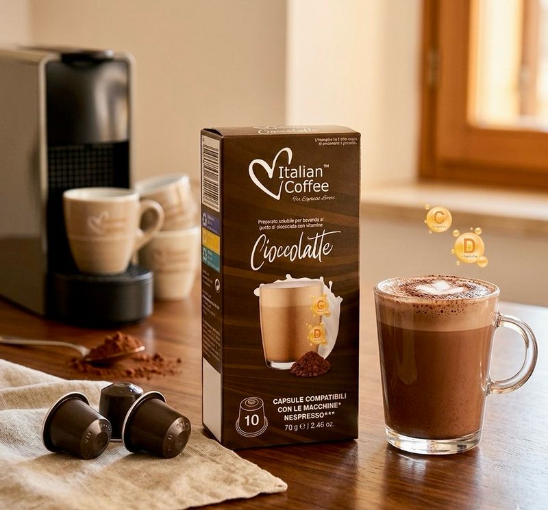 Italian Coffee Nespresso Miniciok mini hot chocolate х10 capsules