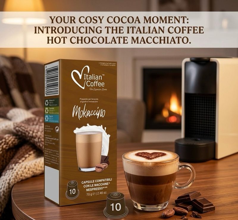 Italian Coffee Nespresso Mokaccino Choco macchiato х10 capsules