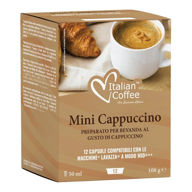 Italian Coffee A modo Mio Cappuccino x12 capsules