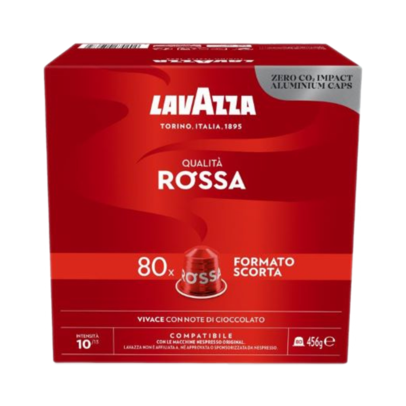 Lavazza Nespresso Aluminium ROSSA x80 capsules