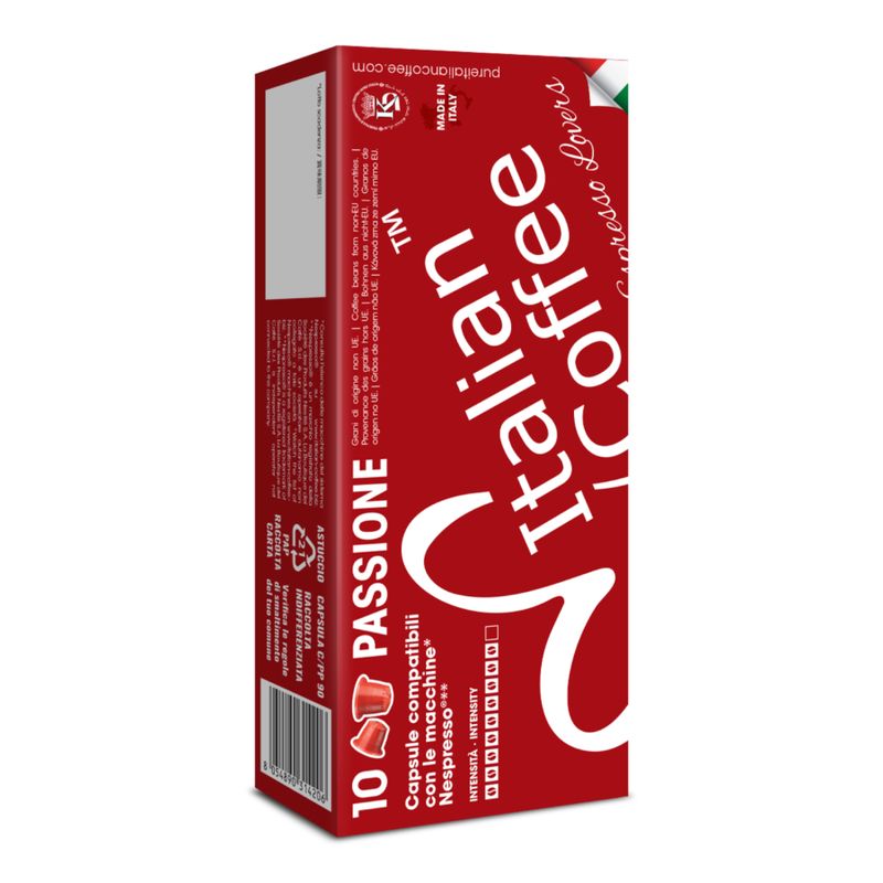 Italian Coffee Nespresso Passione espresso x10 capsules