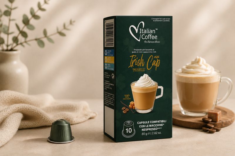 Italian Coffee Nespresso Irish Mini Cappuccino x10 capsules