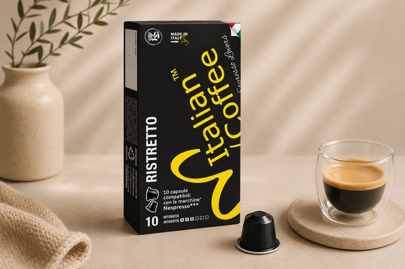 Italian Coffee Nespresso Ristretto espresso x10 capsules