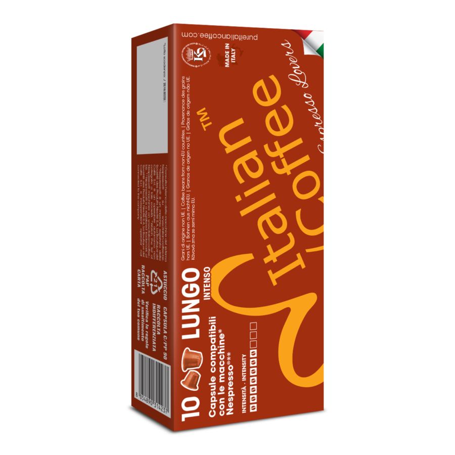 Italian Coffee Nespresso Lungo espresso x10 capsules