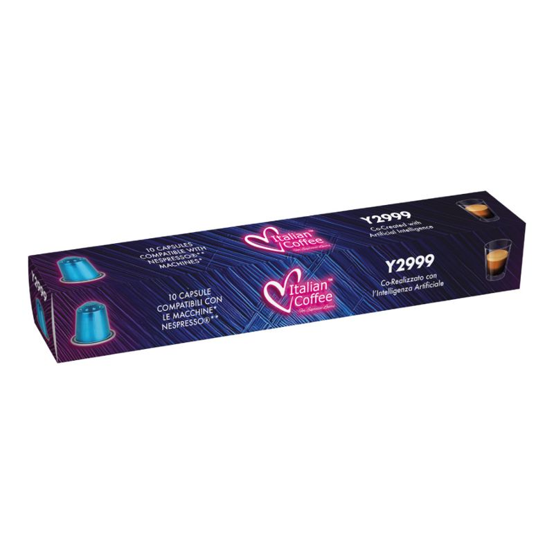 Italian Coffee Nespresso Prime Aluminium Y2999 espresso x10 capsules