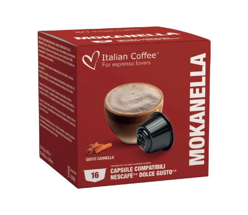 Italian Coffee Dolce Gusto Mokaccino Cinnamon x16 capsules
