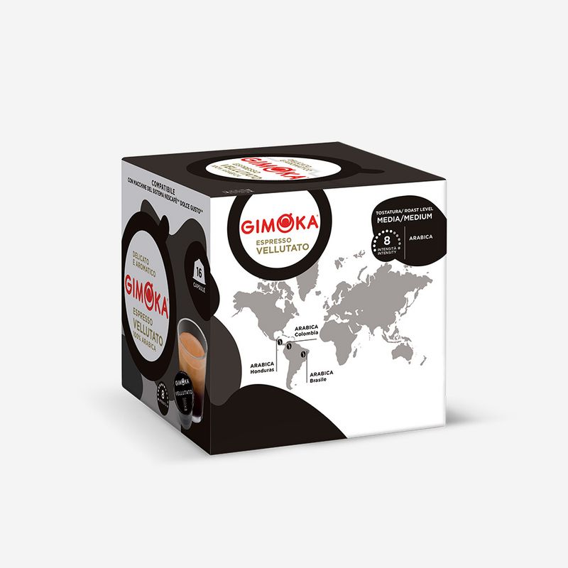 Gimoka Dolce Gusto Espresso Vellutato 100% Arabica  x16 capsules