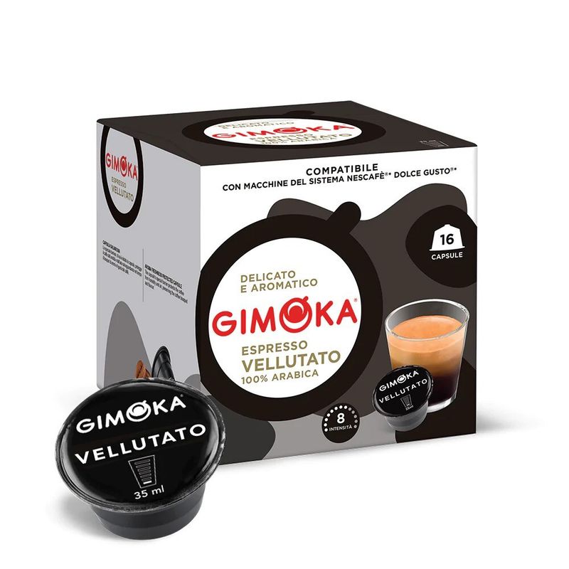 Gimoka Dolce Gusto Espresso Vellutato 100% Arabica  x16 capsules