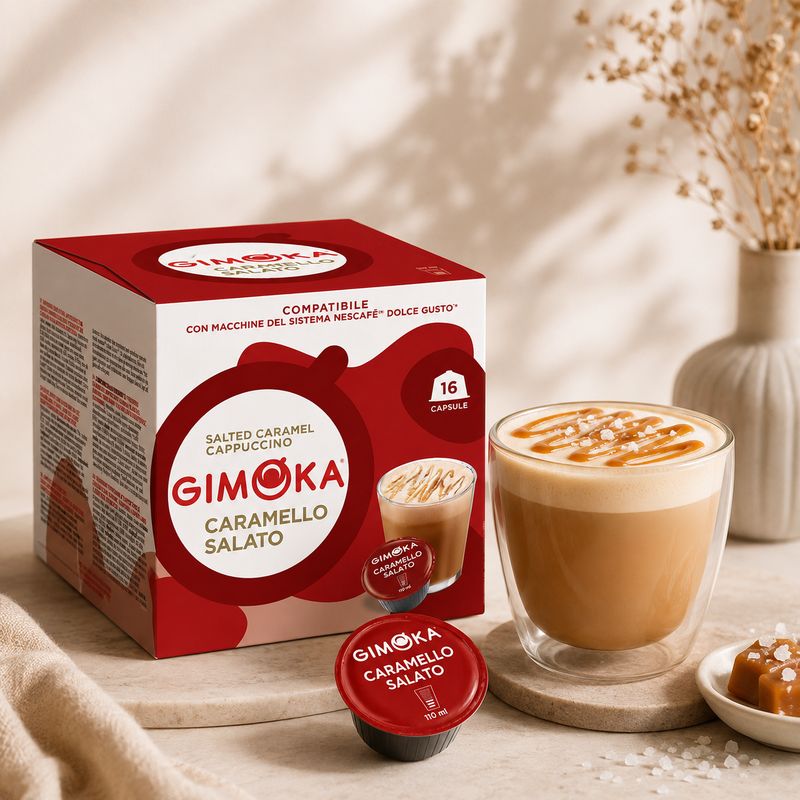 Gimoka Dolce Gusto Caramello Salato Cappuccino-Latte x16 capsules