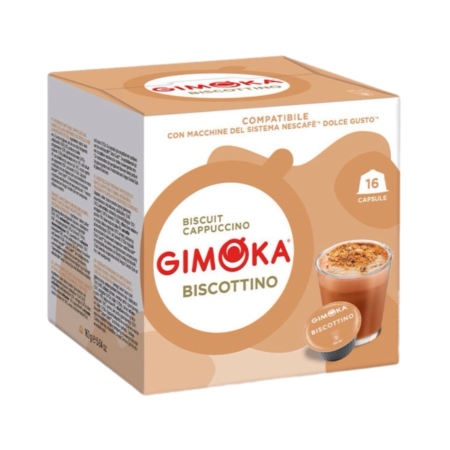 Gimoka Dolce Gusto Biscottino Cappuccino-Latte x16 capsules